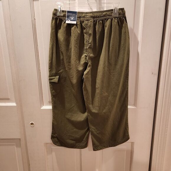 Karen Scott Petite Edna Capri Olive Sprig - Picture 3 of 6